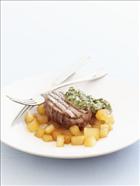 Eye-Fillet of Beef with Daikon and Salsa Verde