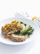 Scrambled Tofu with Hummus & Avocado
