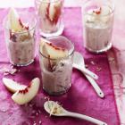 White nectarine bircher muesli