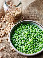 Chickpea, pea and fetta salad