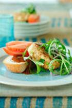 Lentil and White Bean Patties with Avocado & Cherry Tomato Salsa